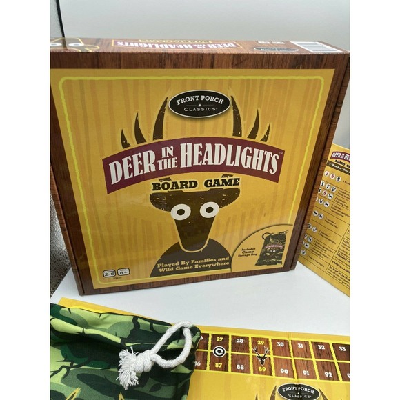 Deer In Headlights Family Strategy Dice Card Management Board Game Open Box Seal - Picture 7 of 8